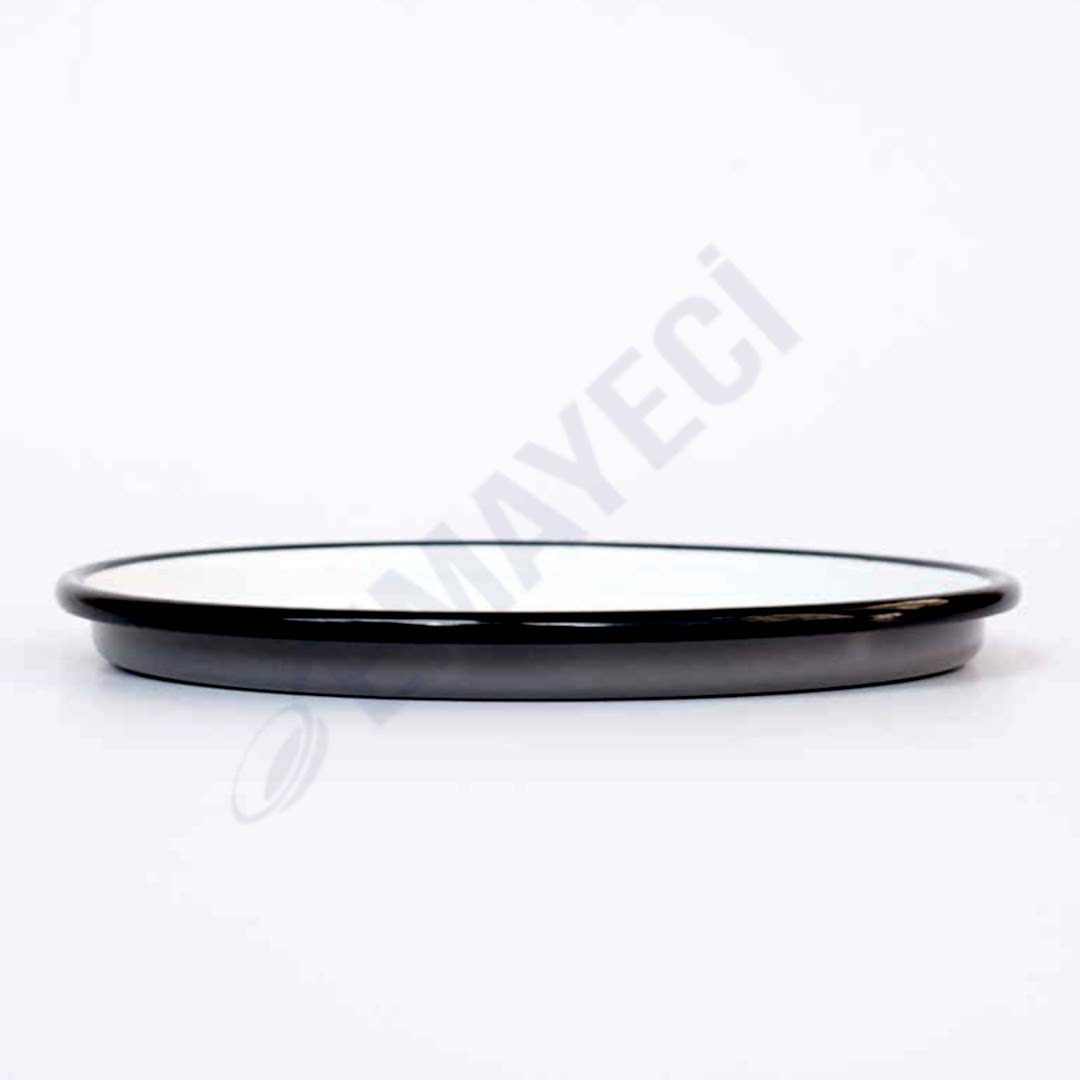 Emaye Pizza Tabağı Gri