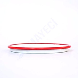 Emaye Pizza Tabağı Kırmızı