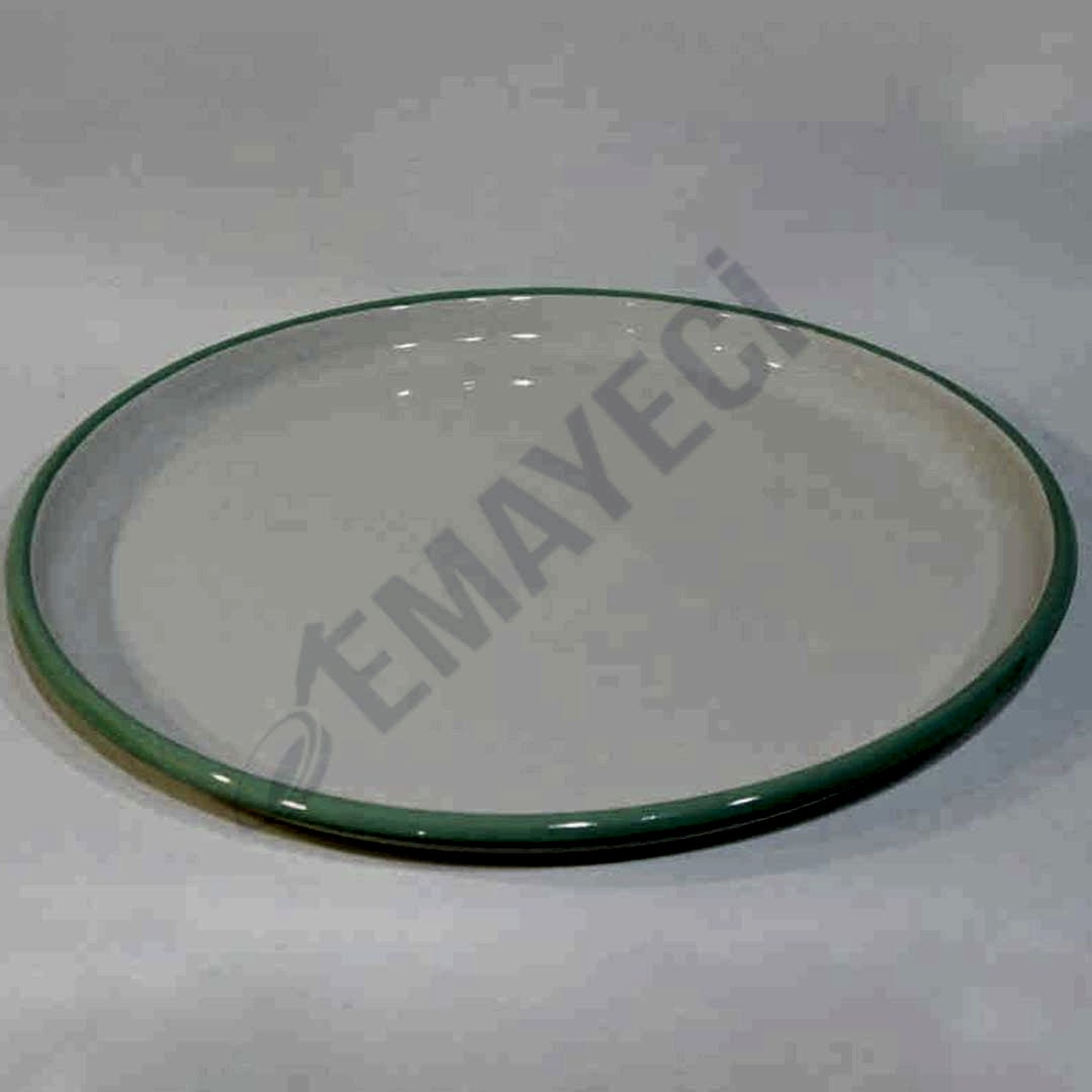 Emaye Pizza Tabağı Nil Yeşili