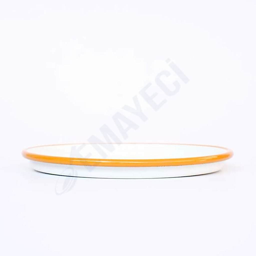 Emaye Pizza Tabağı Oksit Sarı