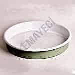 Emaye Yuvarlak Fırın Tepsisi Nil Yeşil