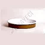 Emaye Yuvarlak Fırın Tepsisi Oksit Sarı