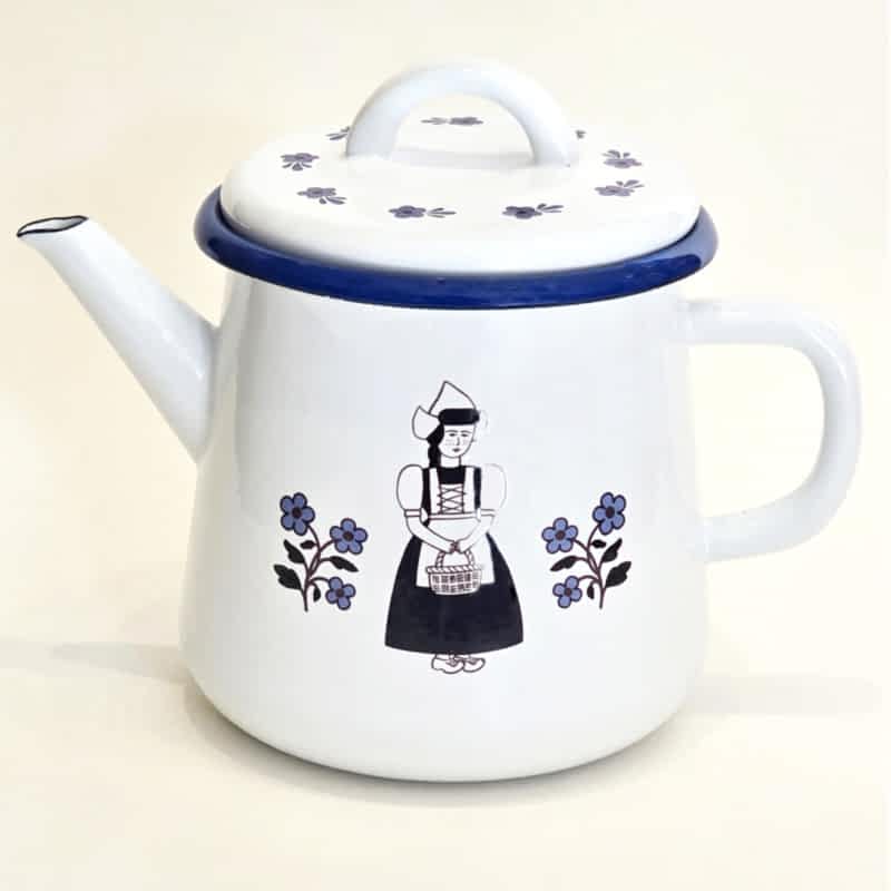 Emaye Etnik Desen Demlik 1200 ml