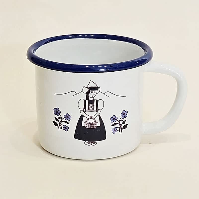 Emaye Kupa Etnik Desen